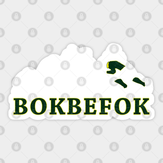 Bokbefok Rugby South Africa Evolution Sticker by BraaiNinja